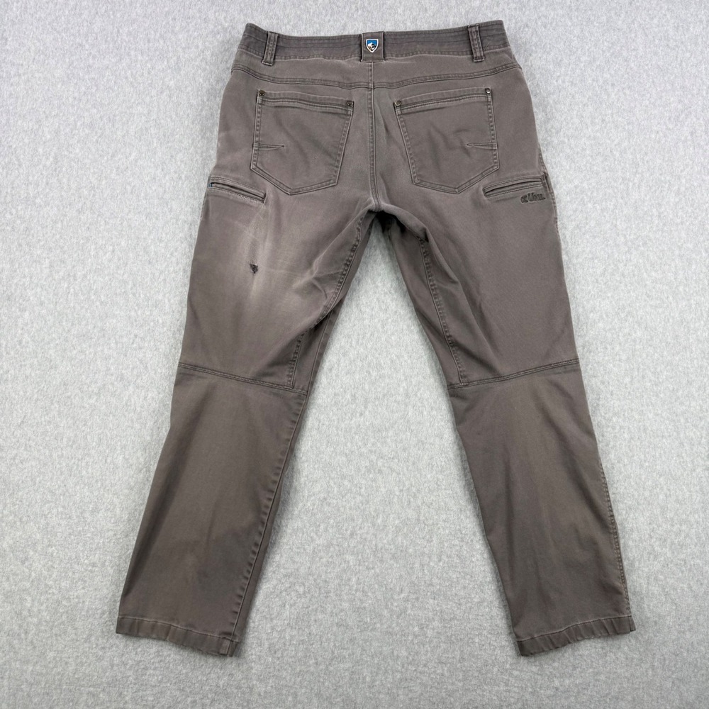 KUHL Pants Mens Fits‎ 34x28 Gray Revolt Sweat Pant Stretch Climbing Hiking - Picture 5 of 16